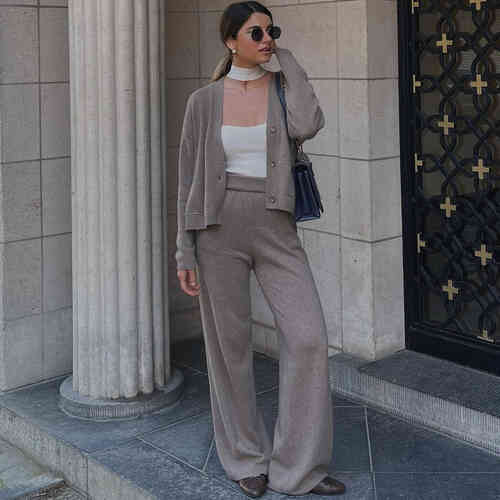 Cardigan ample en cachemire biologique