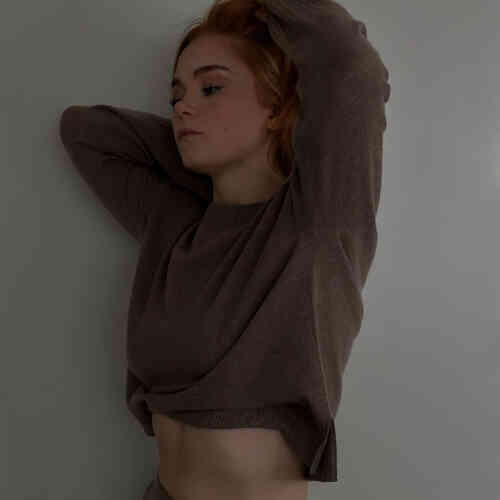 Casual organic cashmere sweater