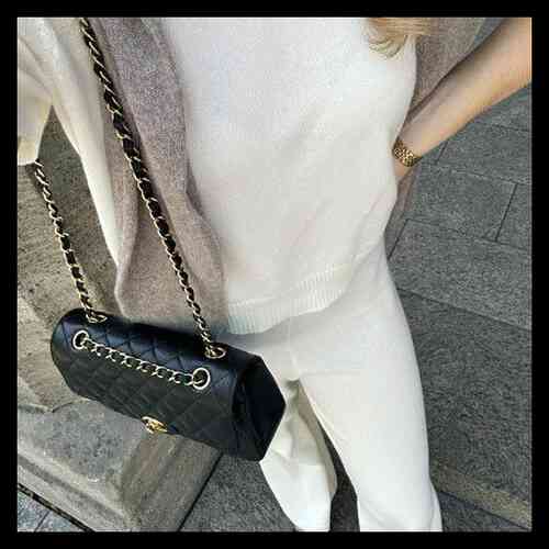 Pantalon large en cachemire biologique