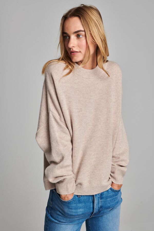 Oversized organic cashmere sweater