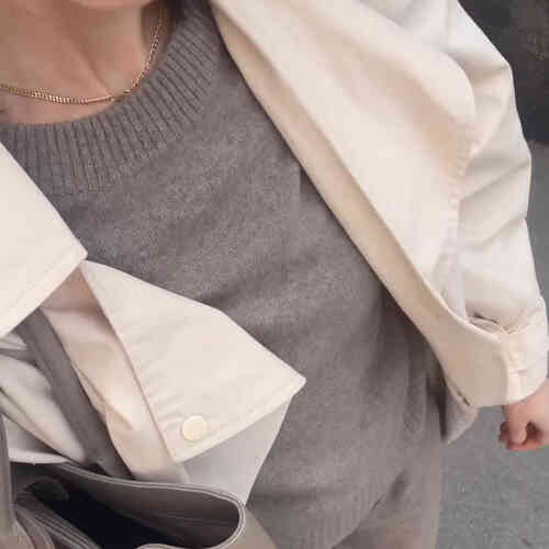 Pull décontracté en cachemire biologique