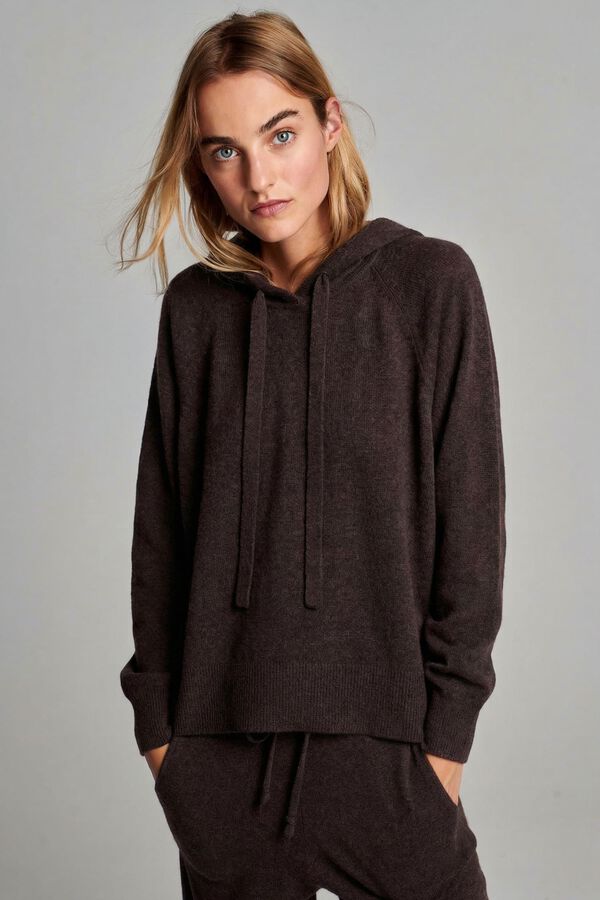 Hoodie made of organic cashmere