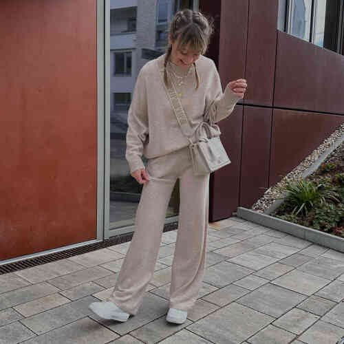 Oversized organic cashmere sweater