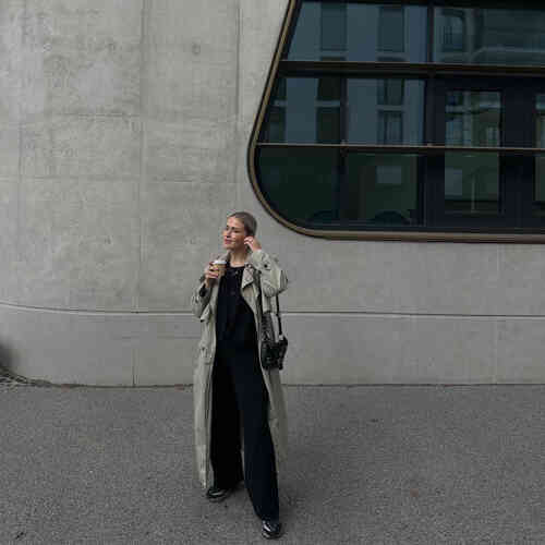 Wide organic cashmere knitted pants