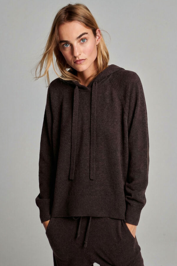 Hoodie made of organic cashmere